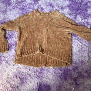 Cropped Rose gold sweater from aeropostale
